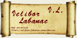 Velibor Labanac vizit kartica